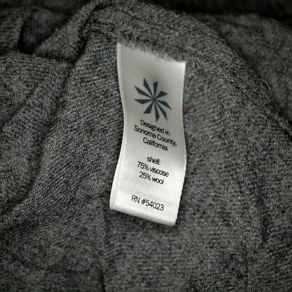 Athleta Avenue Viscose Wool Button Up Gray Shirt - Picture 6 of 7